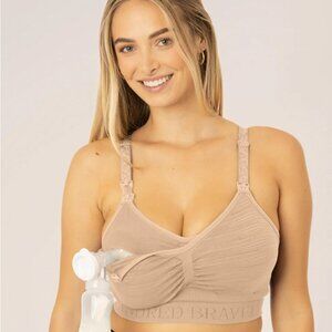 KINDRED BRAVELY Sublime Nursing and Pumping Bra 3-in-1 Beige Size Medium